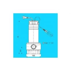 FLYGT Xylem FLYGT Pompe De Relevage Eaux Usées - 0,55 KW - 3,9 A - DXVM35-5 -Atelier Chantier Soldes flygt pompe de relevage eaux usees 055 kw 39 a dxvm35 5 3