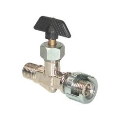 Accessoires Compresseur LACME Robinet Entrée-sortie 1/4" Mâle Pour épurateur-détendeur - 372202