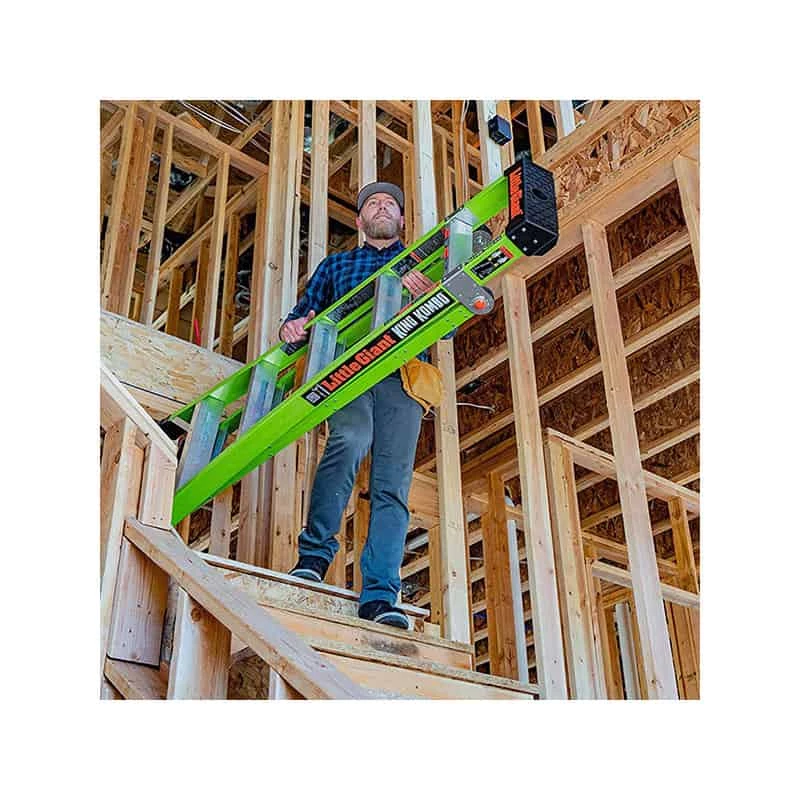 Echelle Télescopique & Escabeau LITTLE GIANT Escabeau En Fibre De Verre 5 Marches KING KOMBO - 13610 2 Echelle Télescopique & Escabeau LITTLE GIANT Escabeau En Fibre De Verre 5 Marches KING KOMBO - 13610 – Image 2