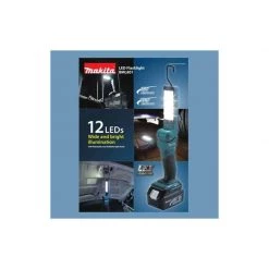 Lampe & Projecteur MAKITA Lampe LED 14.4V Et 18V Li Ion LXT - BML 801 -Atelier Chantier Soldes makita lampe led 144v et 18v li ion lxt bml 801 3