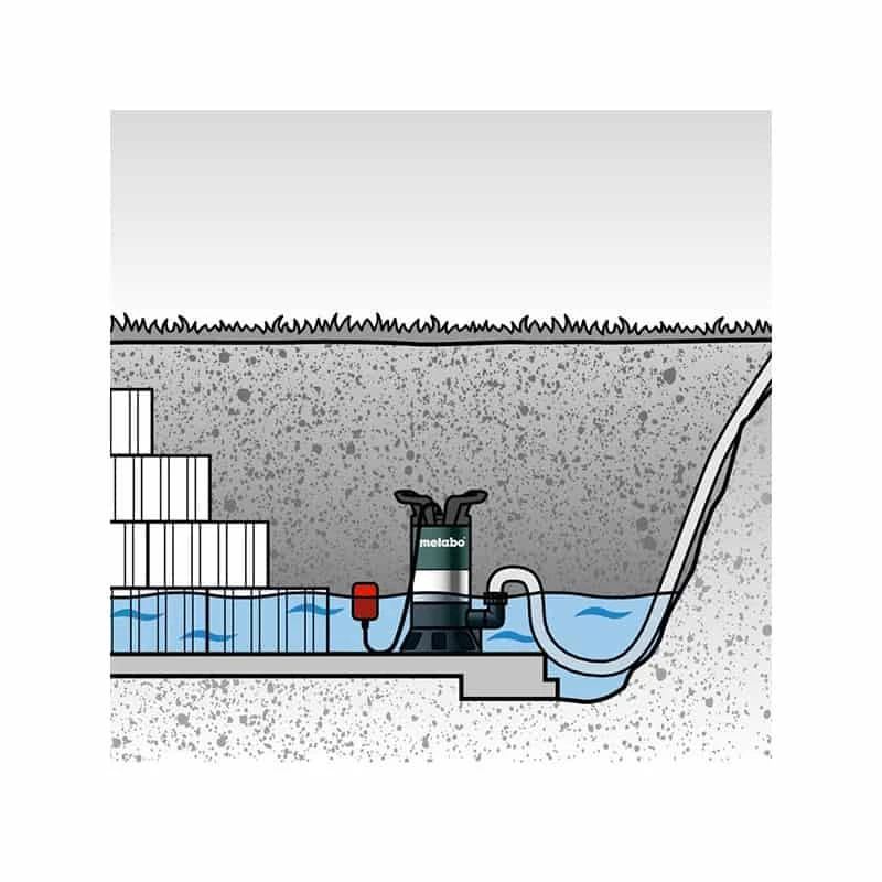 Pompe De Relevage Eaux Usées METABO Pompe Immergée Eaux Usées 450W PS7500S Set - 690864000 4 Pompe De Relevage Eaux Usées METABO Pompe Immergée Eaux Usées 450W PS7500S Set - 690864000 – Image 4