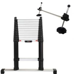 Echelle Télescopique & Escabeau TELESTEPS Echelle Télescopique 3.50m Prime +barre Stab.+ 2 Pieds Secu