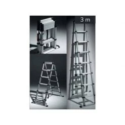 Echelle Télescopique & Escabeau TELESTEPS Echelle Télescopique Combi 3 M - 60630 -Atelier Chantier Soldes telesteps echelle telescopique combi 3 m 60630 2